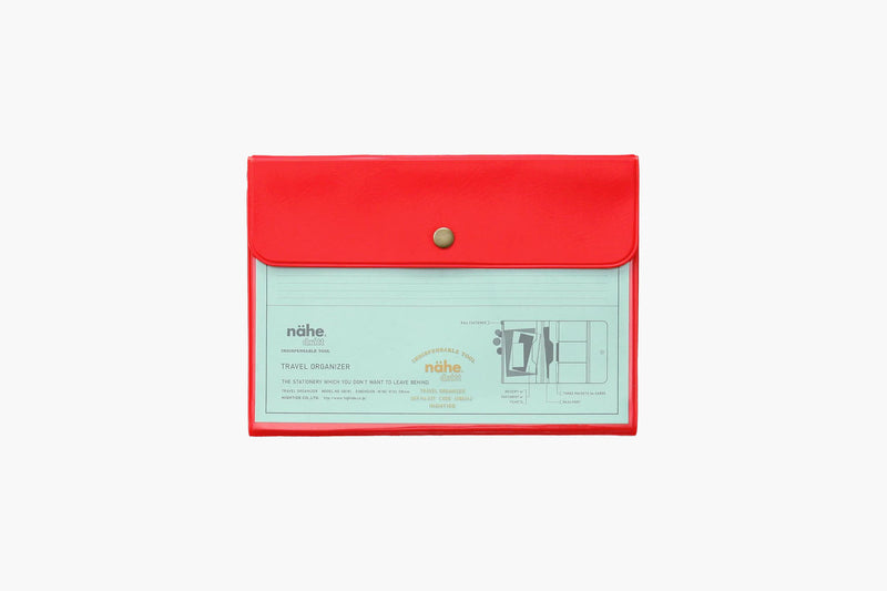 Travel organizer – Red, nähe, stationery design