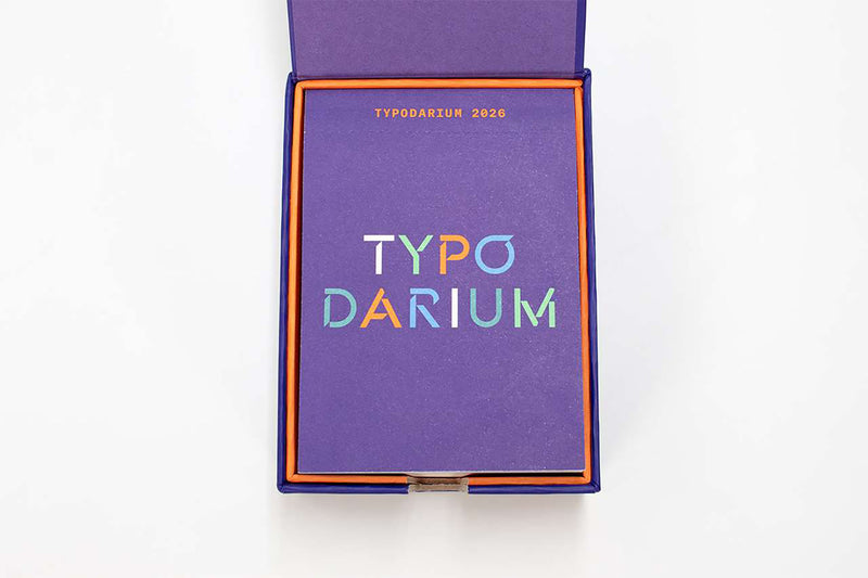 2026 Typodarium Calendar, Verlag Hermann Schmidt, stationery design 