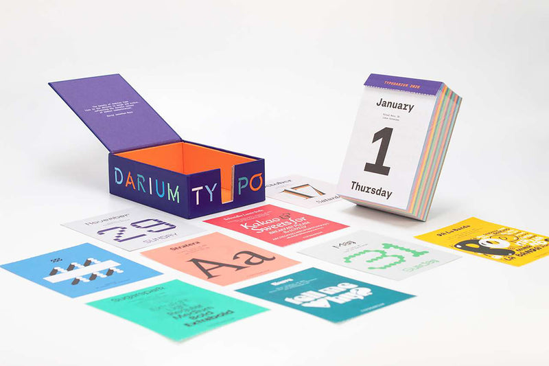 2026 Typodarium Calendar, Verlag Hermann Schmidt, stationery design 