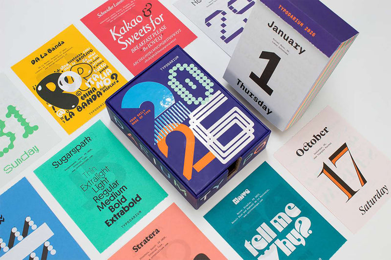 2026 Typodarium Calendar, Verlag Hermann Schmidt, stationery design 