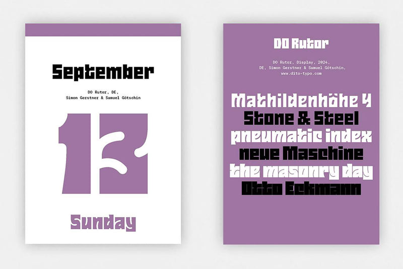 2026 Typodarium Calendar, Verlag Hermann Schmidt, stationery design 