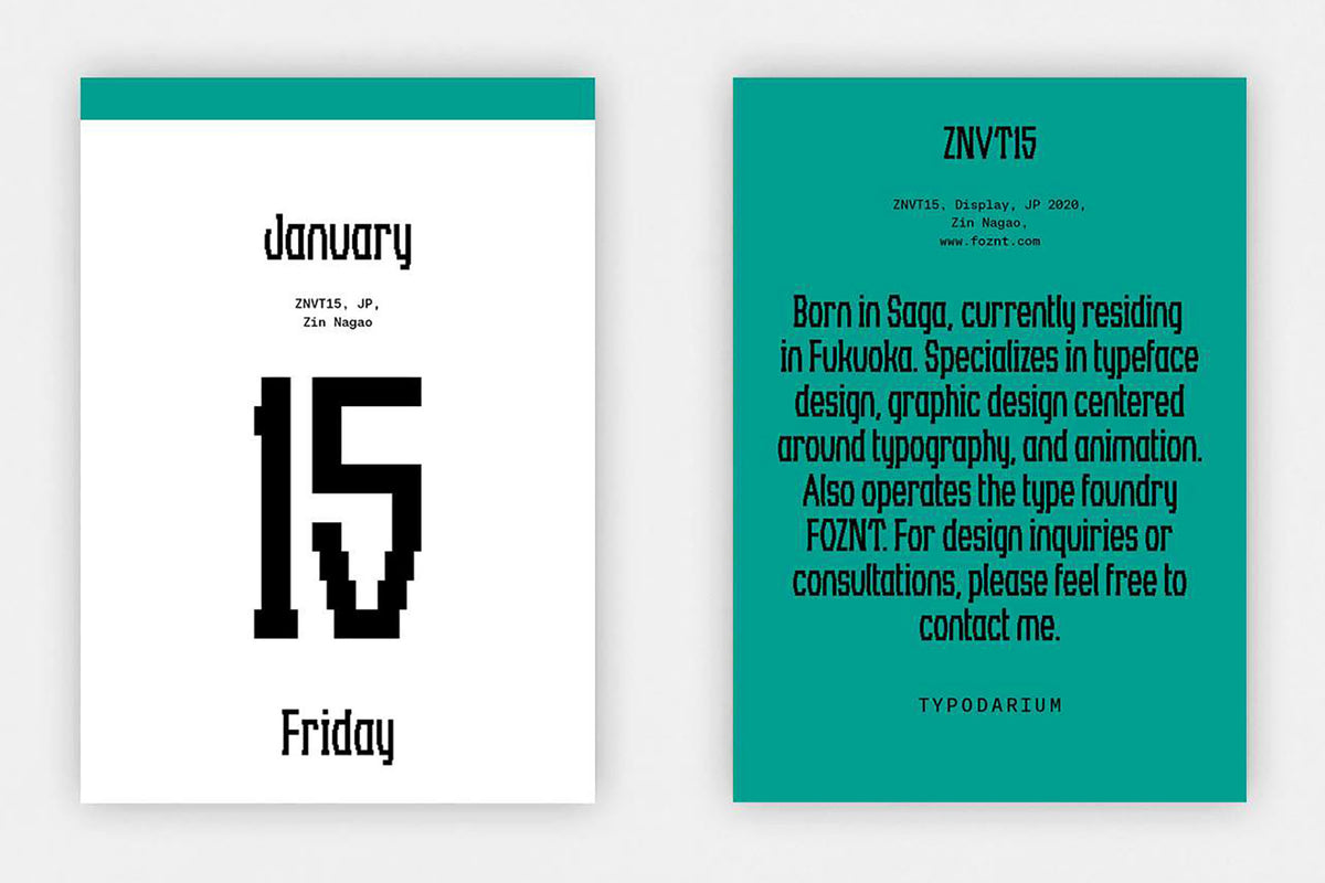 Typodarium 2027 Calendar