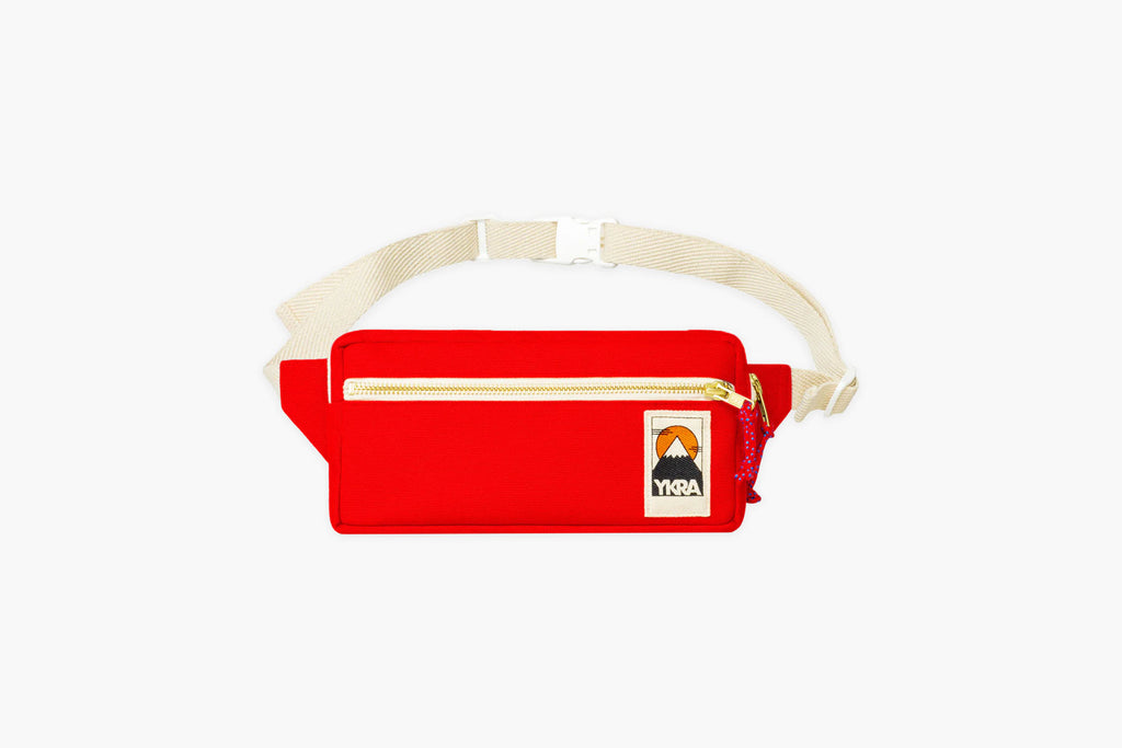 Red and white fanny pack hotsell
