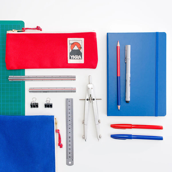 Pencil Case – Red, YKRA, stationery design