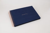 Photo Album – navy blue, KAIKO, home office, designer’s stationery, traditional photo album