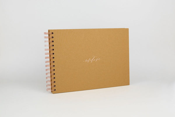 Photo Album – mustard, KAIKO, home office, designer’s stationery, traditional photo album