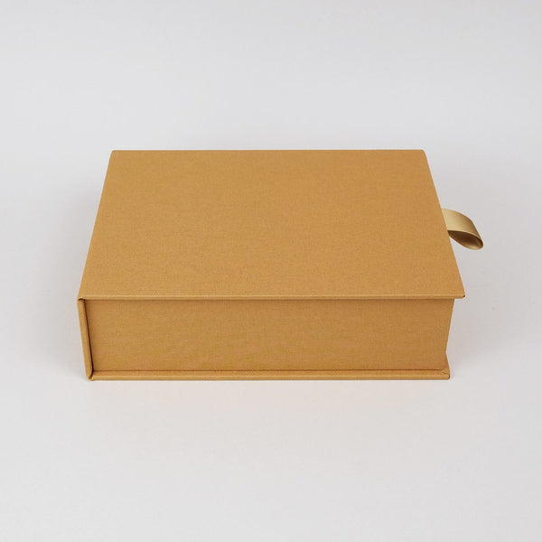 Linen Photo Storage Box – Mustard – PAPIERNICZENI