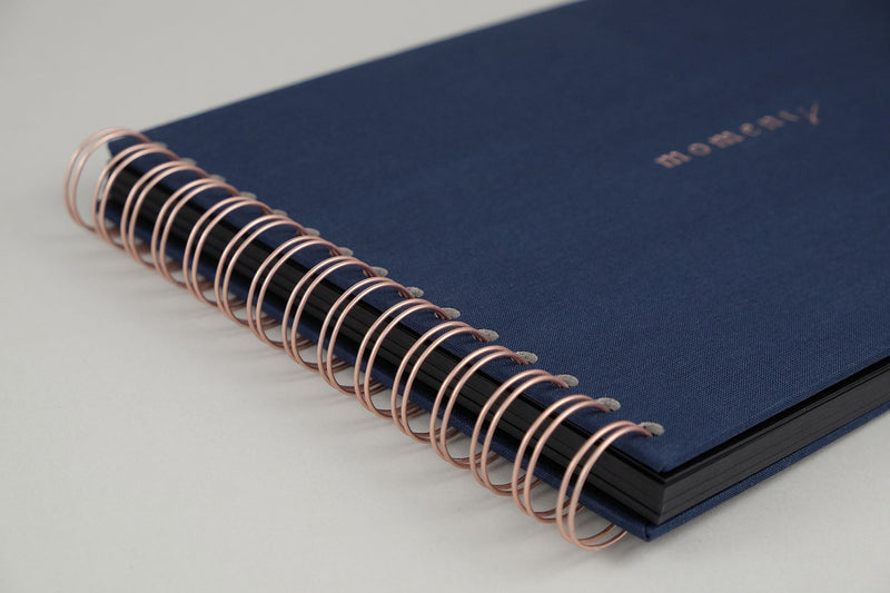 Photo Album – navy blue, KAIKO, home office, designer’s stationery, traditional photo album