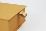Linen Photo Storage Box – Mustard, KAIKO, home office, Stationery products