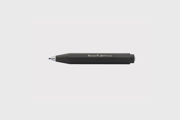 Kaweco AL Sport Aluminium Ballpoint Pen – Black, Kaweco, designer's stationery, home office