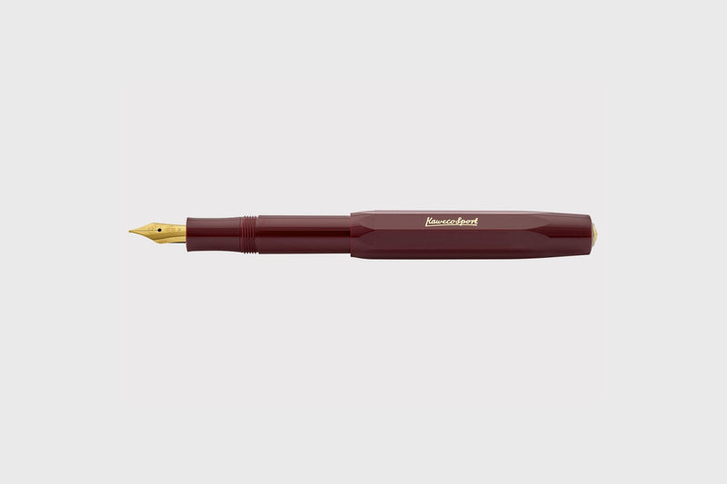 Kaweco CLASSIC Sport Fountain Pen – Bordeaux, Kaweco, designer's stationery, home office