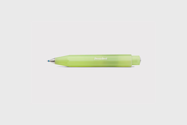 Kaweco FROSTED Sport Ballpoint Pen – Lime, Kaweco, designer's stationer, home office