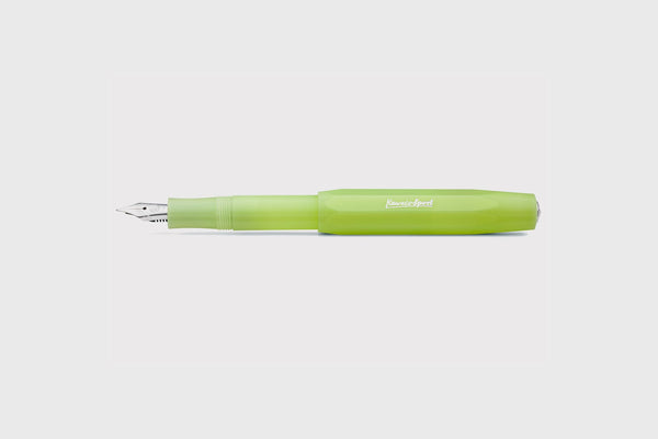 Kaweco FROSTED Sport Fountain Pen – Fine Lime, Kaweco, designer's stationery, home office