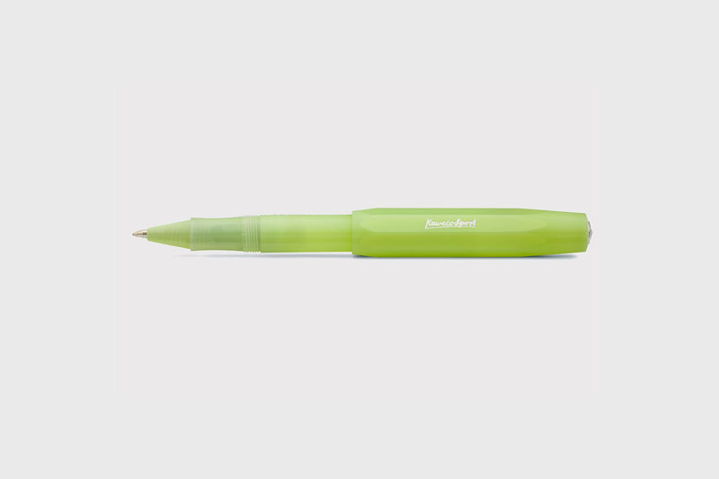 Kaweco FROSTED Sport Rollerball Pen – Fine Lime, Kaweco, designer's stationery, home office