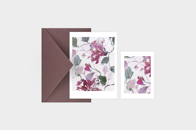 Greeting Card – Hibiscus, muska, greeting card, decoration card, flower card, stationery store, designer office supplies