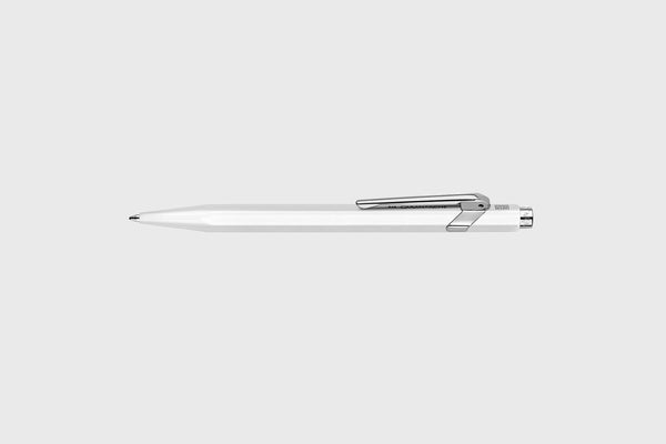 Caran d’Ache 849 Aluminium Ballpoint Pen – White, Caran d'Ache, home office, designer's stationery