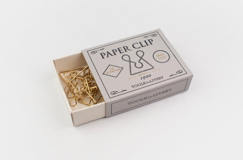 Brass Paper Clips – 1900 McGill, Tools to liveby, stationery design, home office