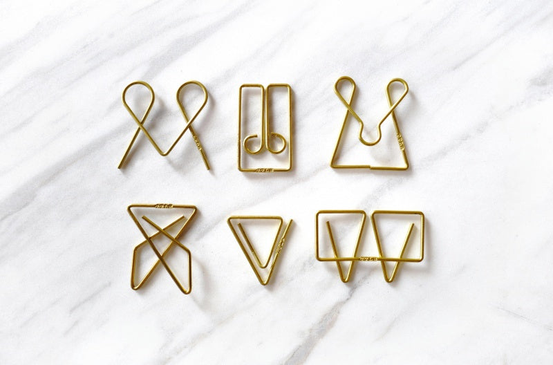 Brass Paper Clips – 1902 Ideal, Tools to liveby, stationery design, home office