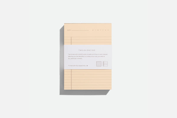 Two-in-One Detachable Sheets Notepad, Before Breakfast, home office, stationery