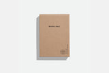 Detachable Sheets Work Pad – Brown, Before Breakfast. home office, stationery design