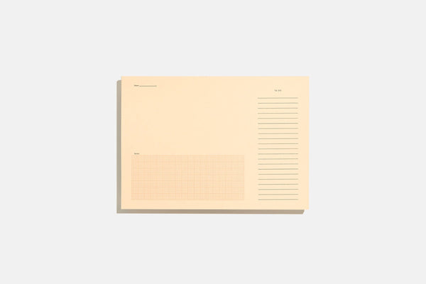 Desktop Detachable Sheets Notepad - Orange, Before Breakfast, home office, stationery design