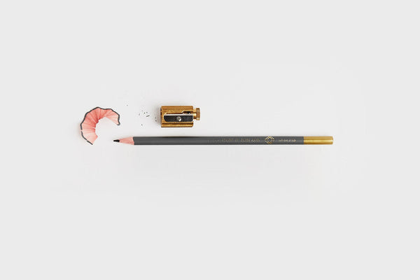Dark Grey Pencil - HB, Katie Leamon, designer's stationery, home office