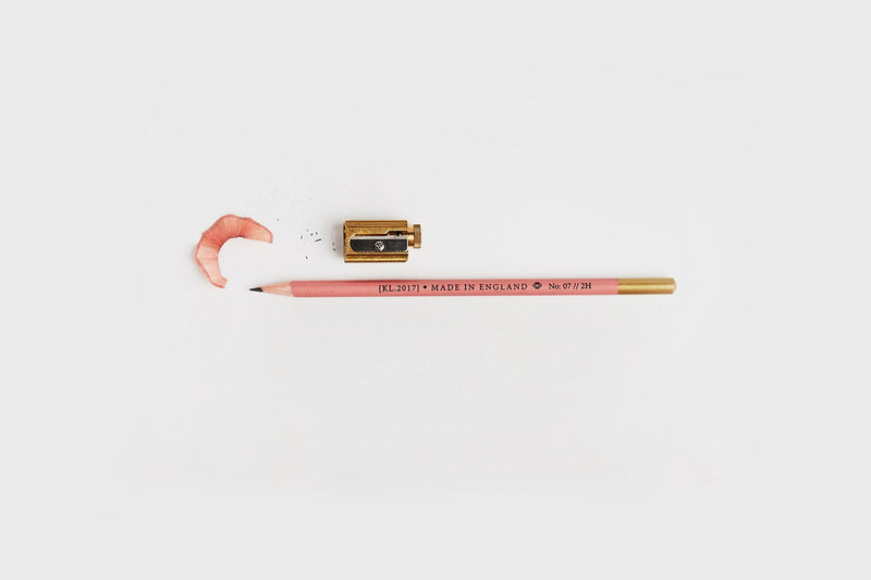 Pink Pencil – 2H, Katie Leamon, designer's stationery, home office