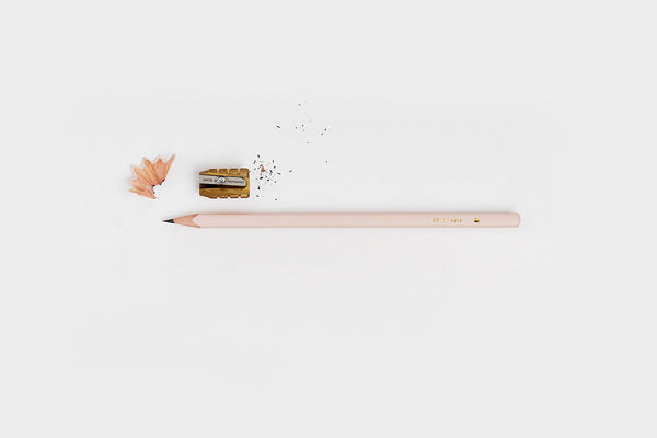 Pink Pencil - HB, Katie Leamon, designer's stationery, home office