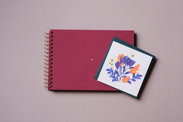 Photo Album – Burgundy, KAIKO, home office, designer’s stationery, traditional photo album