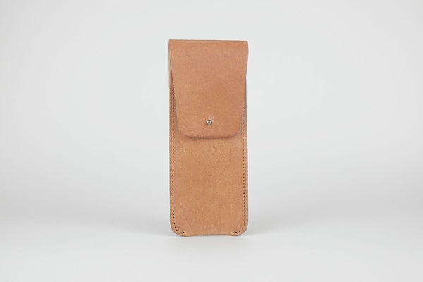 Leather Pen & Pencil Pouch – Nude, Hugbag, Stationery design, Minimalist office