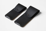 Leather Pen & Pencil Pouch – Black, Hugbag, Stationery design, Minimalist office