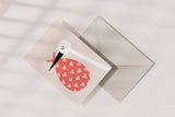 greeting card - stork, Eokke, decorative greeting card, stationery shop, designer office supplies