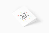 greeting card - how you doin, Eokke, decorative greeting card, stationery shop, designer office supplies