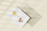 greeting card - teddy bear, Eokke, decorative greeting card, stationery shop, designer office supplies