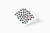 greeting card - hearts, Eokke, decorative greeting card, stationery shop, designer office supplies