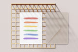 greeting card - rainbow, Eokke, decorative greeting card, stationery shop, designer office supplies