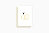 greeting card - rings, Eokke, decorative greeting card, stationery shop, designer office supplies