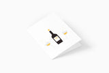 greeting card - champagne, Eokke, decorative greeting card, stationery shop, designer office supplies