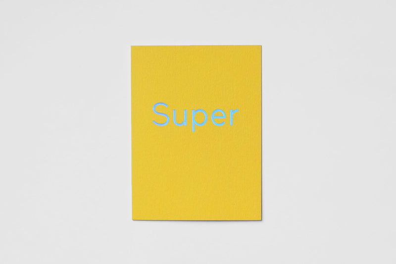 Greeting holo card - super, When design meets paper, design, stationery shop, home office