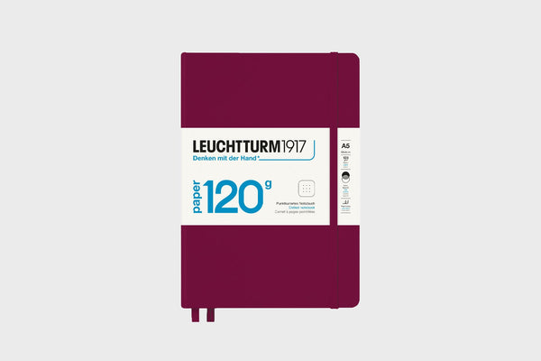 Leuchttum1917 Notebook, Dotted – Port Red, Leuchttum1917, home office, stationery