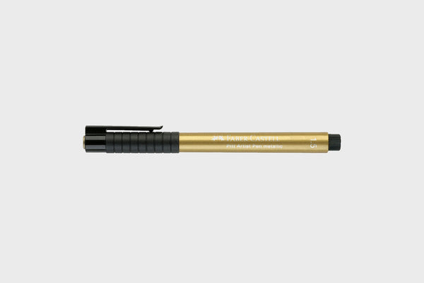 PITT artist pen - gold 250, złoty pisak metaliczny, Faber-Castell, bullet journal