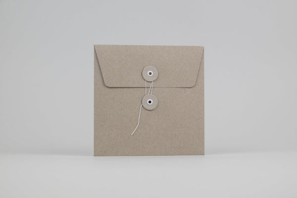 ECO ENVELOPES WITH BUTTONS Q, Papierniczeni, home office, stationery design