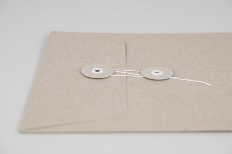 ECO ENVELOPES WITH BUTTONS C5, Papierniczeni, home office, stationery design