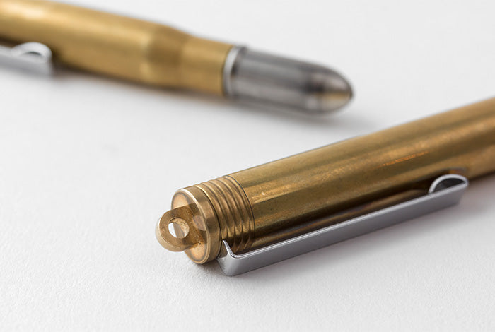 Midori TRC Brass Ballpoint Pen, Traveler's Company, designer's stationer,y, home office