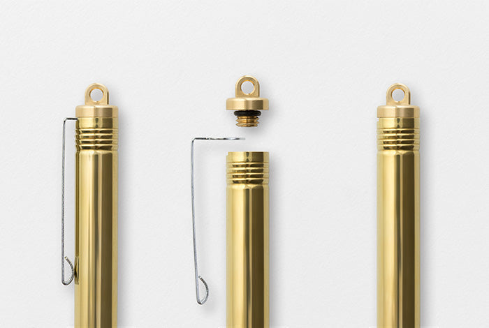 Midori TRC Brass Ballpoint Pen, Traveler's Company, designer's stationer,y, home office