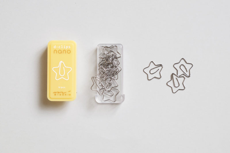 Midori D-Clips Nano Paperclips, Midori, home office, stationery