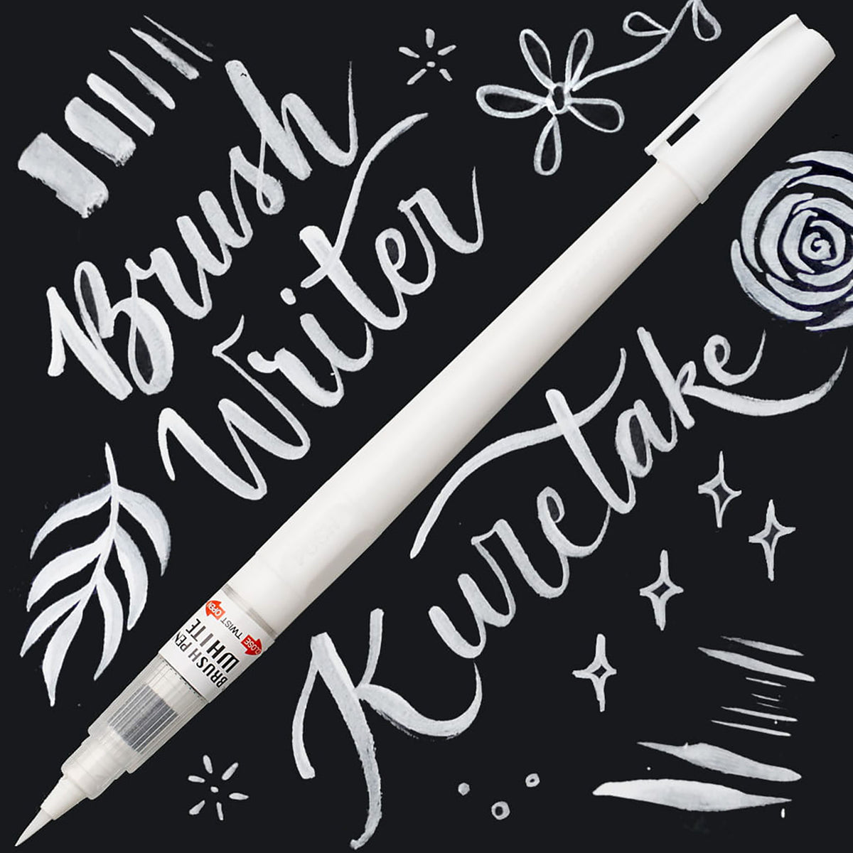 thumbnail image 2 of Kuretake ZIG Cartonist White Brush Pen - Ultra Fine Point 2 of 11
