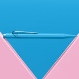 Caran d’Ache 849 Claim Your Style Aluminium Ballpoint Pen – Azure Blue, home office, designer's stationery
