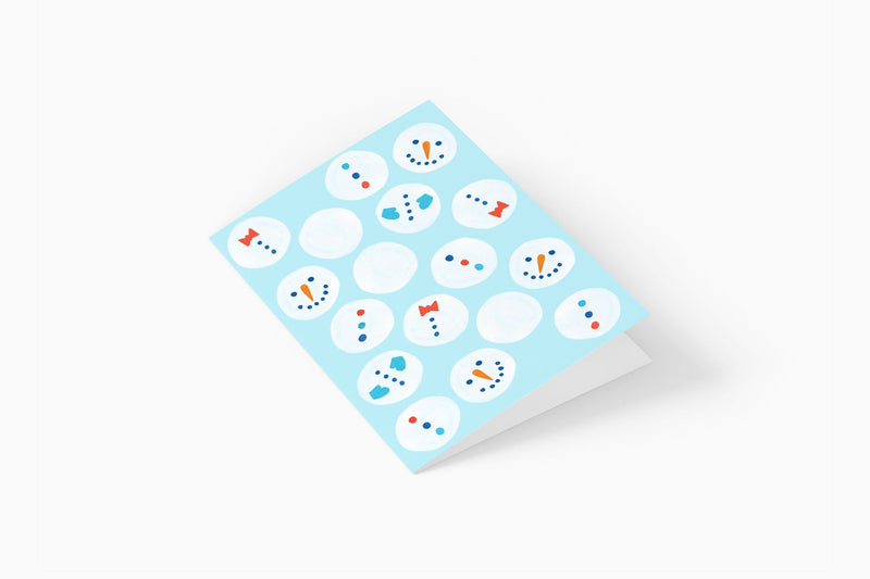 Christmas Greeting Card – Snowmen, Eökke, stationery design