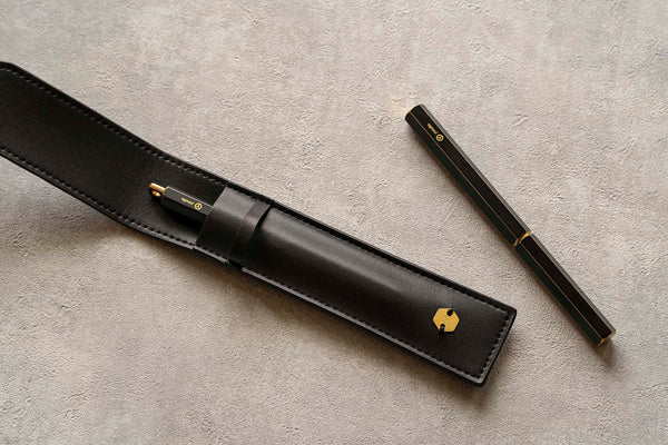 Classic Reflect Pen Pouch – Black, ystudio, stationery design